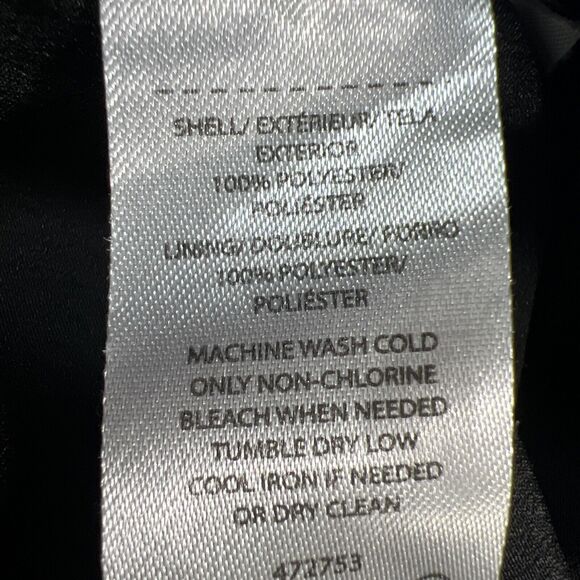 Loft Ruffle Ditsy Floral Vine Dress Knee Length Semi Sheer Long Sleeves Size XS - Picture 7 of 12